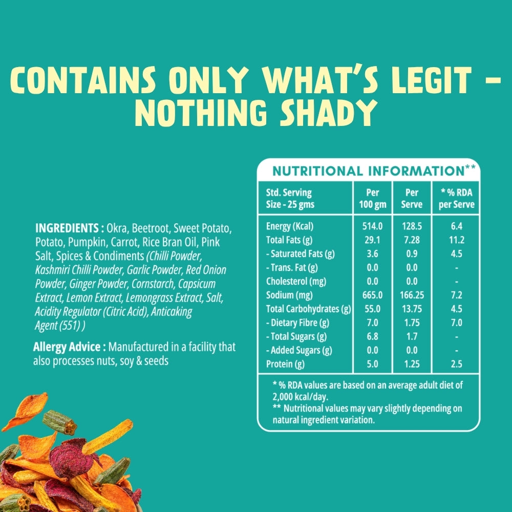 Mixed Veggie Crisps